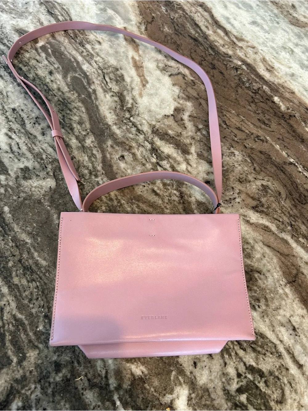 Everlane Lilac Pink the lunch box Bag made in Italy a few scuffs wear